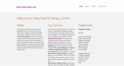 Desktop Screenshot of oasisfloatcentre.com