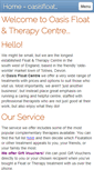 Mobile Screenshot of oasisfloatcentre.com